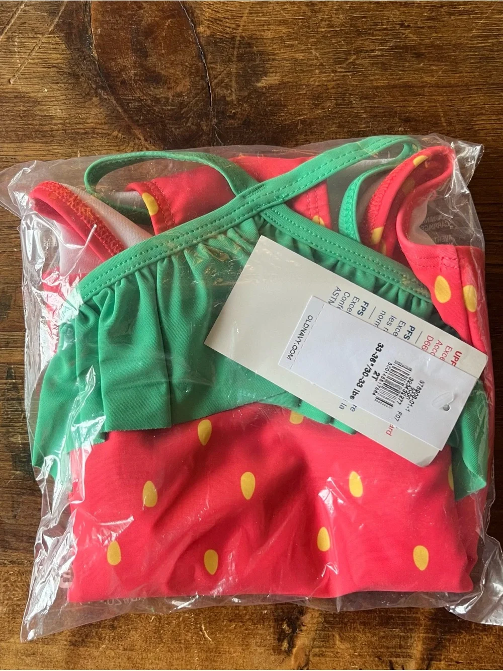 NWT Old Navy Strawberry Swimsuit 2T
